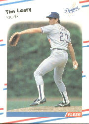 1988 Fleer Baseball Cards      521     Tim Leary